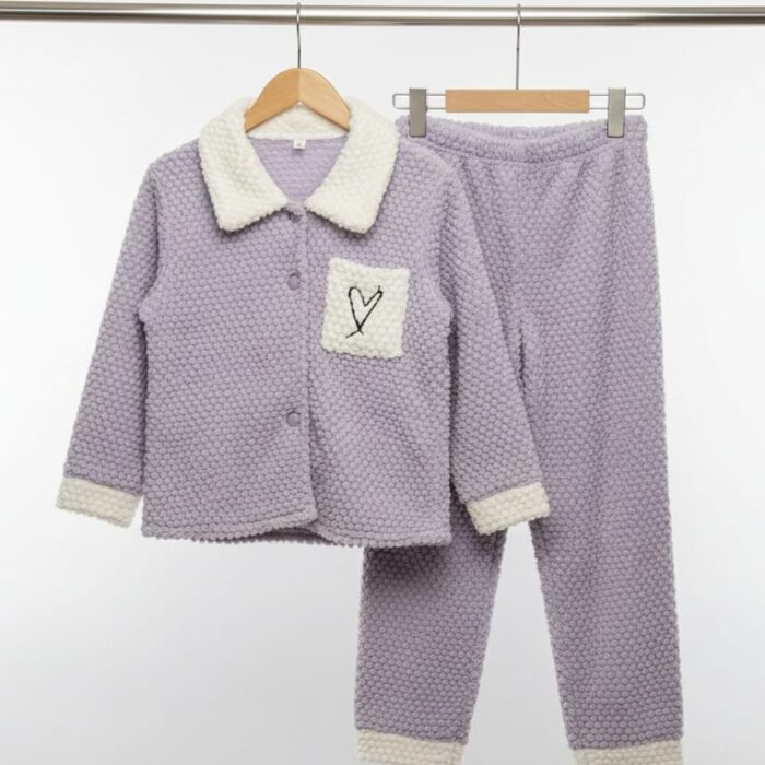 Fleece Fluffy Loungewear - Purple