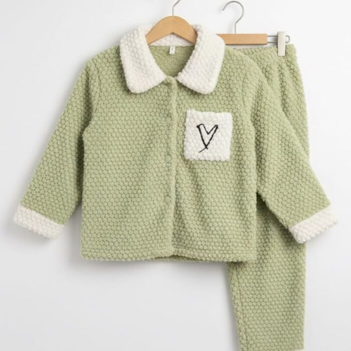 Fleece Fluffy Loungewear - Green