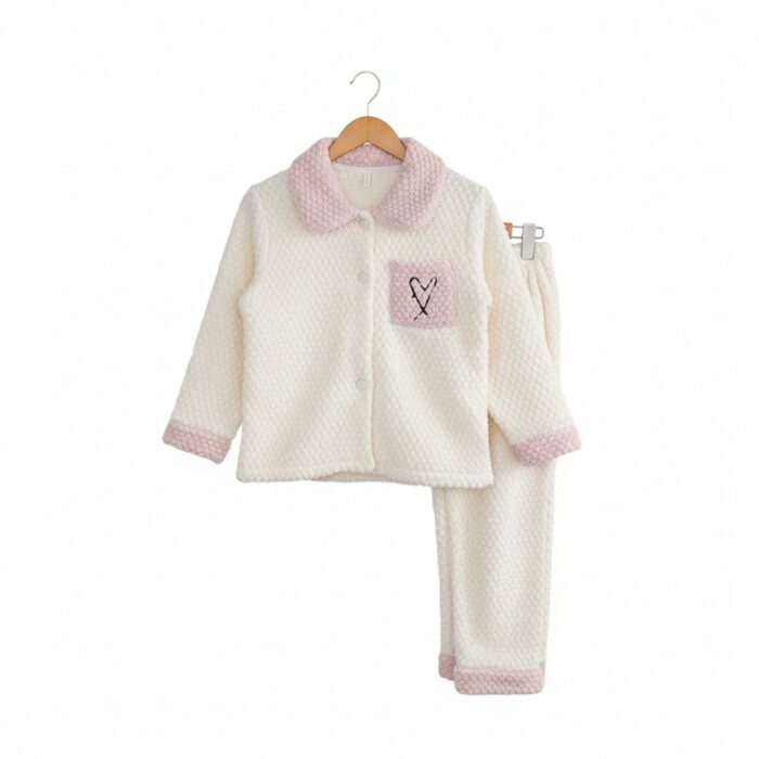 Fleece Fluffy Loungewear - Pink
