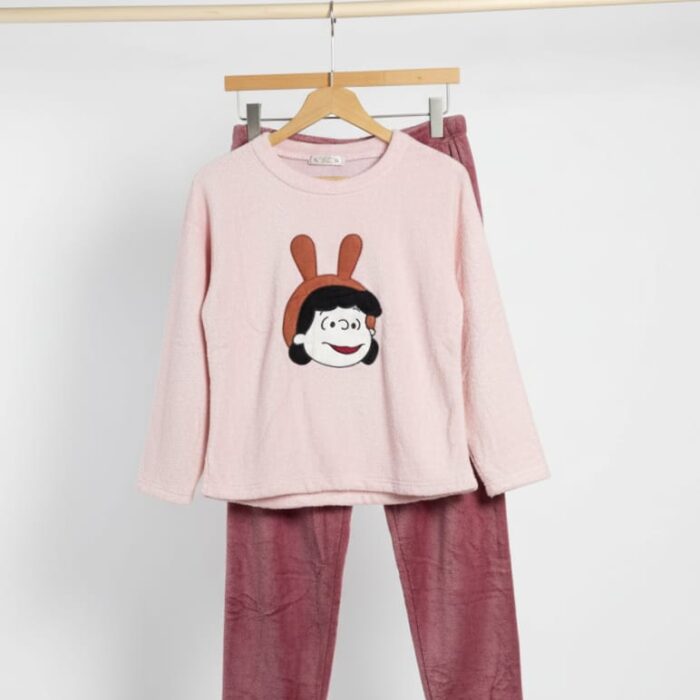 Fleece Pajama Set - Baby Pink