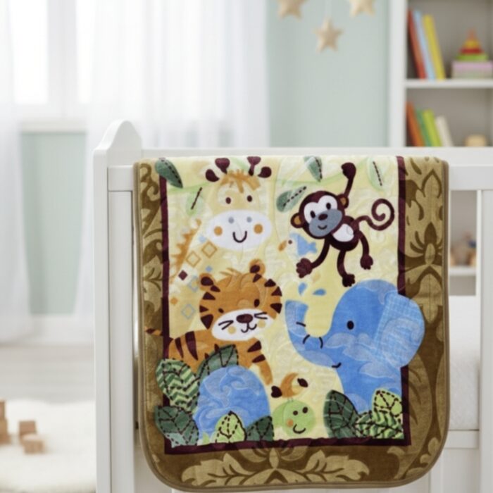 Baby Blanket Printed - Brown