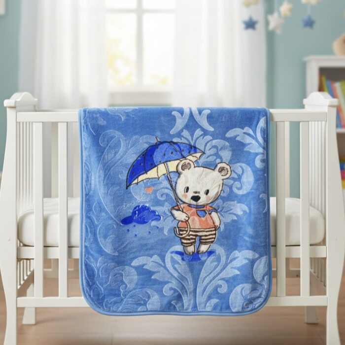 Baby Blanket Printed - Blue