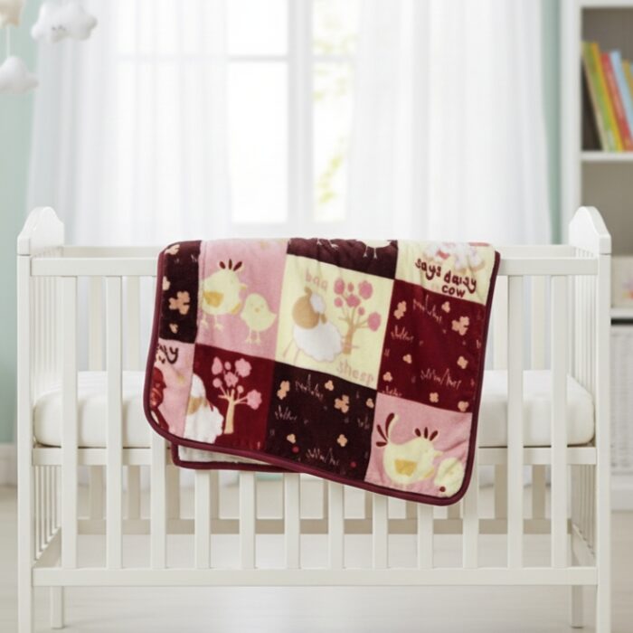 Zipper Baby Blanket - Maroon