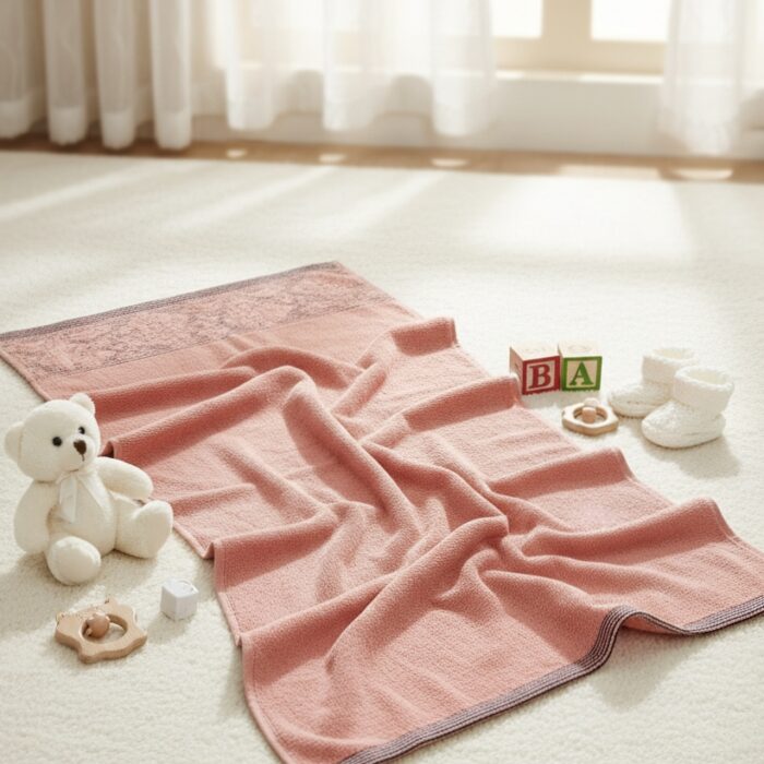 Baby Soft Towel - Peach