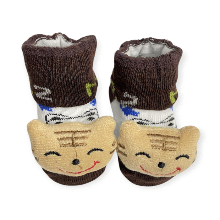 Baby Bear Booties Socks - Skin N Brown