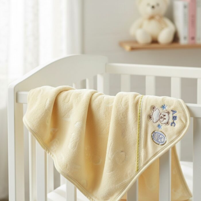 Baby Soft Fleece Hoodie Blanket - Yellow