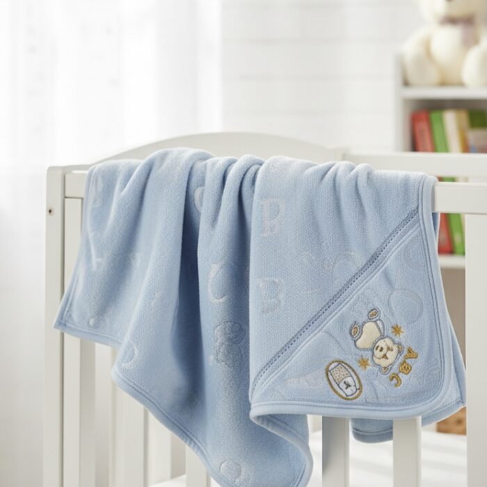 Baby Soft Fleece Hoodie Blanket - Blue