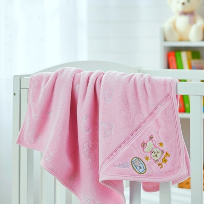 Baby Soft Fleece Hoodie Blanket - Pink